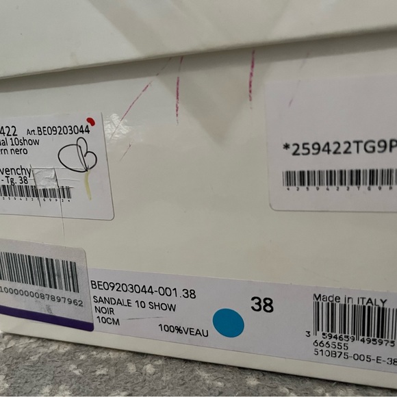 Authentic Givenchy lace up backless mule sandal - Picture 3 of 5